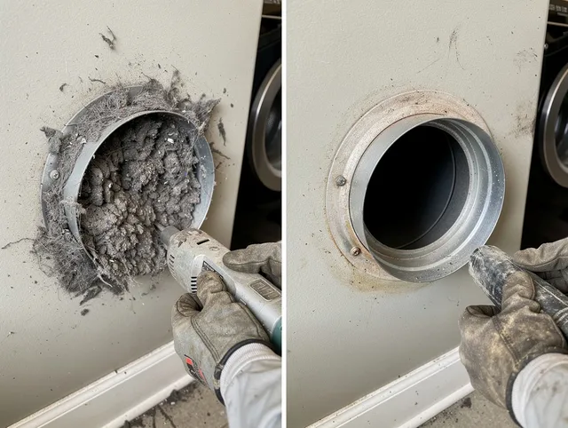 Professional clogged vent cleaning by Aliso Viejo Dryer Vent Cleaning in Aliso Viejo