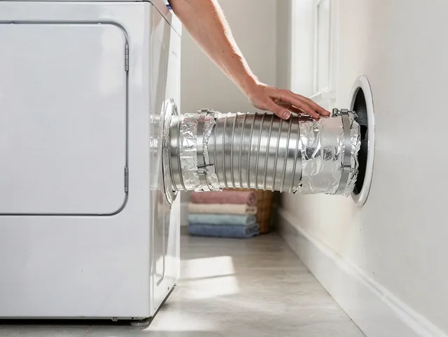 Professional dryer vent hose installation by Aliso Viejo Dryer Vent Cleaning in Aliso Viejo